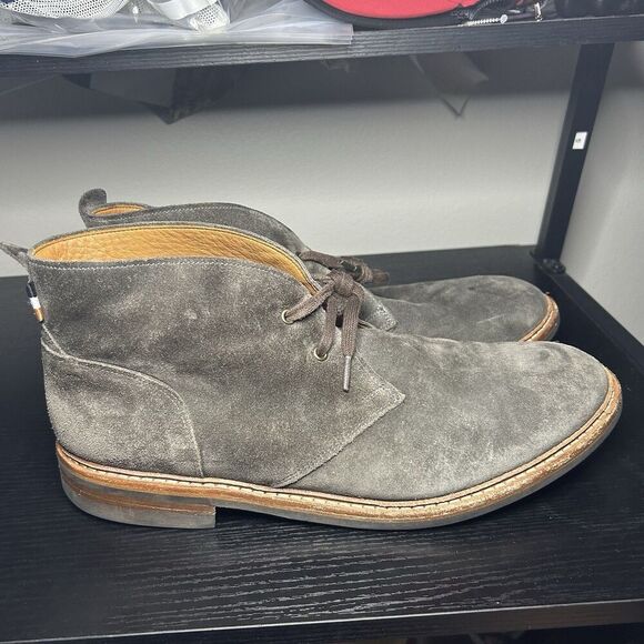 Allen Edmonds Chandler Gray Suede Chukka Boots Mens Size 13 D - Picture 1 of 12